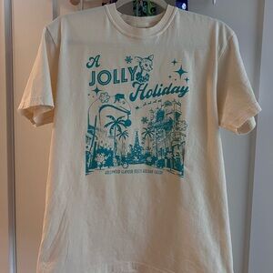 Disney Cream and Blue Jolly Holiday T-Shirt